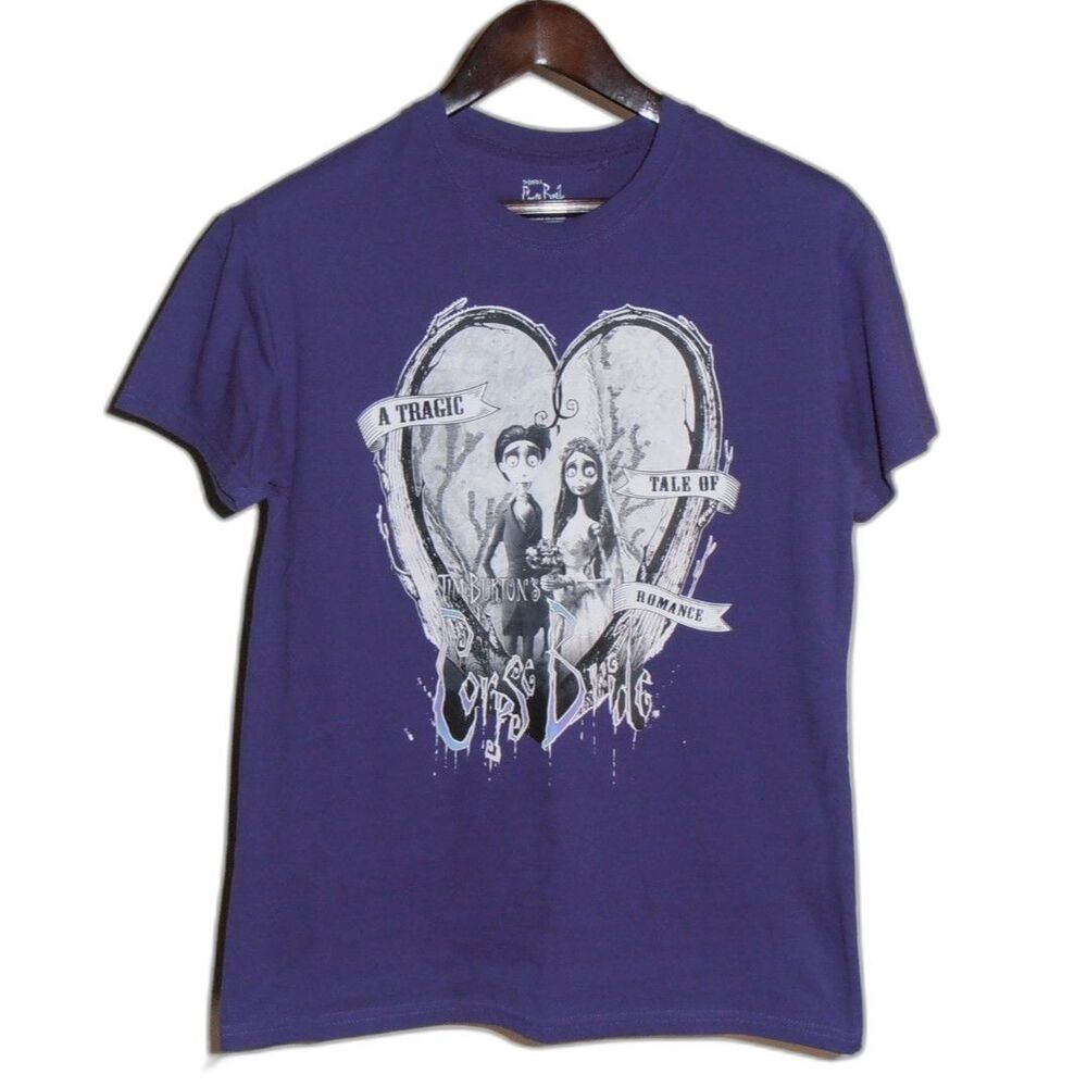 🟢 Tim Burton Corpse Bride T-Shirt Size M – A Tragic Tale of Romance